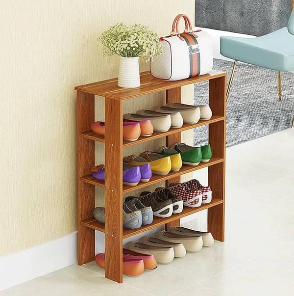 Shoe Rack, Four-Tloor Creative Shoe Rack for Home, Living Room or Bedroom Storage