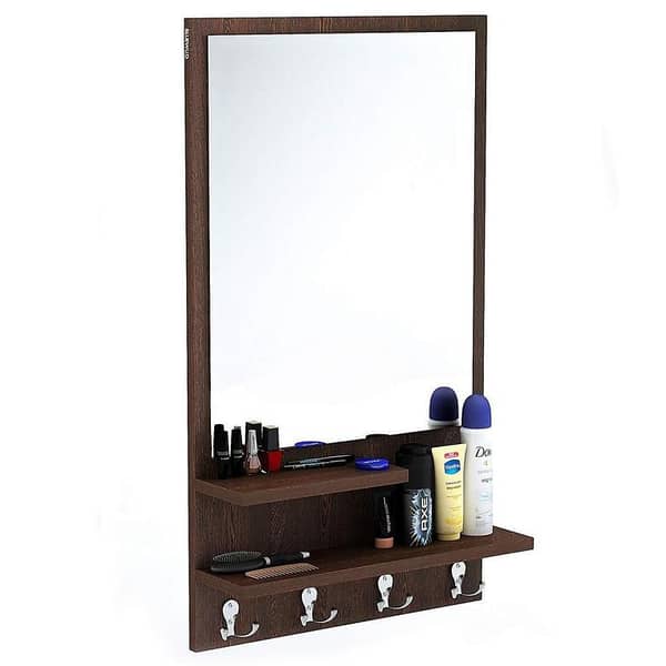 Dressing Table with Shelf, Mirror and Hanging Hook