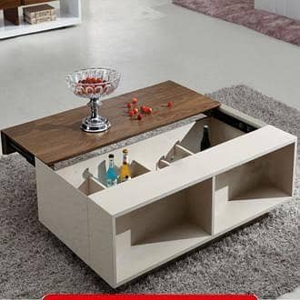 Luxury-Coffee table-MDF-TWCT23-white&brown