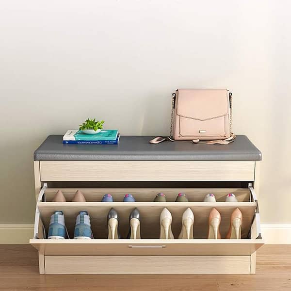 Shoe Rack Organizer Cabinet - 3-Layer Pulldown (Toheed Wood)