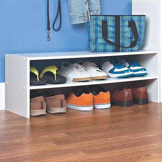Toheed Wood 6-Pair Stackable Shoes Rack