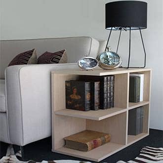 Sofa side table-TWST18-camel