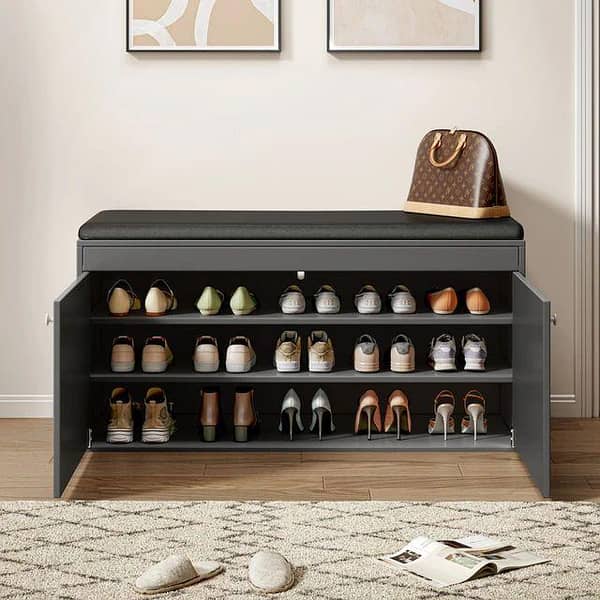 Toheed Wood Shoe Storage Cabinet Shoe Rack Organiser Hallway Shoe Storage