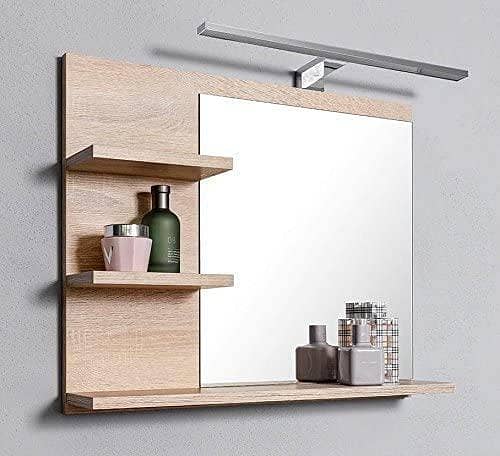 Bathroom Mirror with Shelves