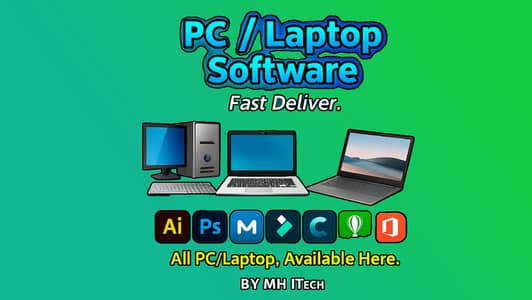 PC Aur Laptop Software - Installation Available, Adobe, Filmora