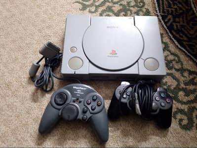 playstation 1 available. ps1 with controllers.