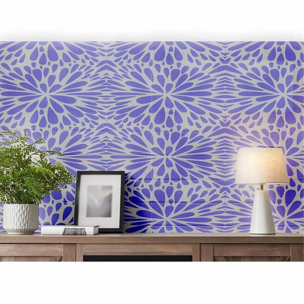 Floral Pattern Reusable Stencil for Canvas and Wall Painting | ID 358