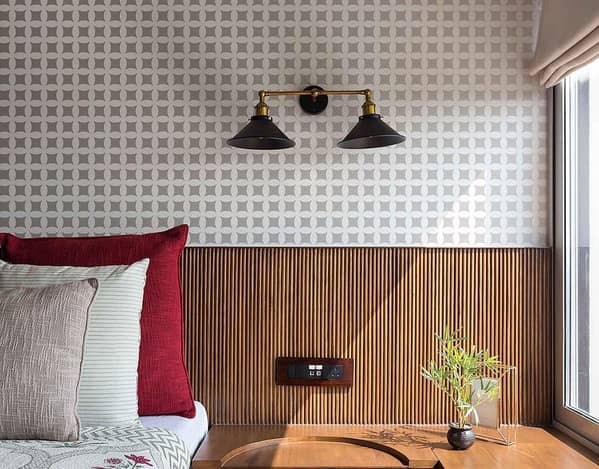 Geometric Wall Stencil by WallDesign – 19x23 Inch Reusable Template for Living Room, Bedroom and Modern Home Décor (Aizal Collection)