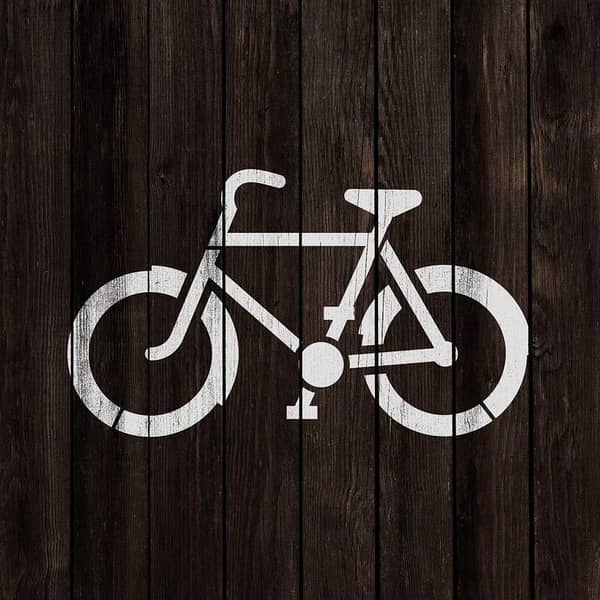 Bike Stencil Template – 22x12 inch reusable stencil sheet with multiple bike designs by Aizal Collection