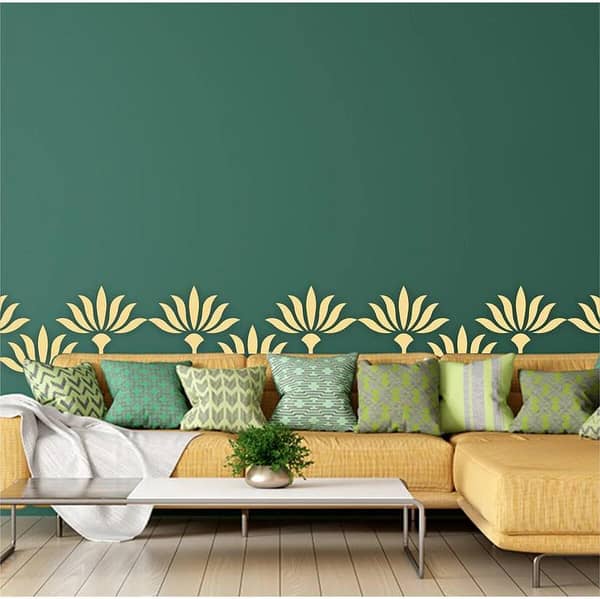 Hungarian Folk Stencil – Reusable PVC Template for Canvas and Wall Art, ID #383