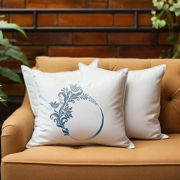 Floral Round Border Reusable Stencil for Canvas and Wall Painting (ID#90)