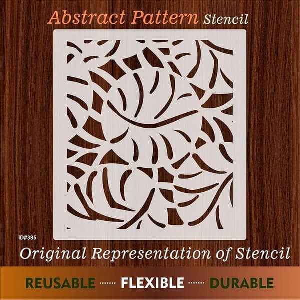 Abstract Pattern Reusable Stencil for Canvas and Wall Painting. ID #385