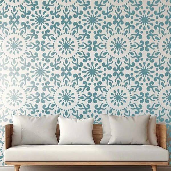 Motif Reusable Stencil for Canvas and Wall Painting – ID#58