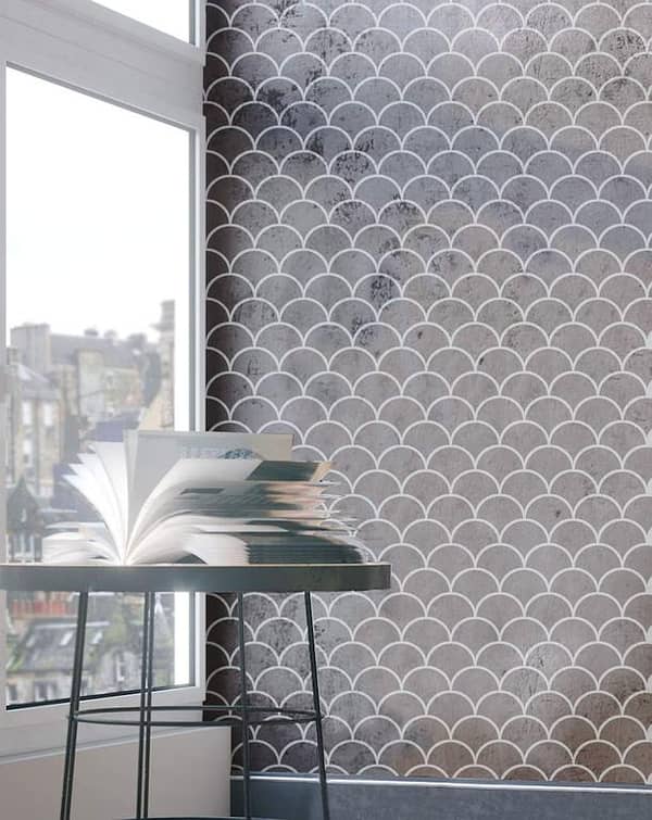Large Fishscale Wall Stencil – 16x24 Inch Reusable Moroccan Pattern Stencil Sheet by Aizal Collection
