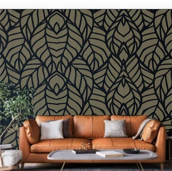 Vines Pattern Reusable Stencil for Canvas and Wall Painting (ID #361)