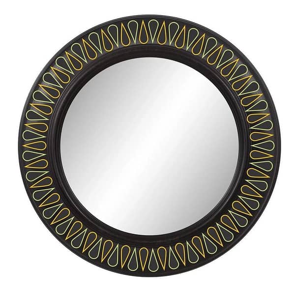 Ellipse Mandala Border Reusable Stencil for Canvas and Wall Painting. ID#249