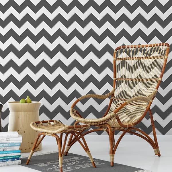Chevron Vertical Stencil – 16x12 inch Reusable Pattern Sheet for Walls, Floors, and Canvas – Aizal Collection