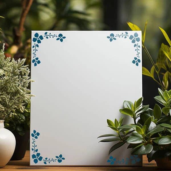 Mandela Flowers Circle Stencil for Wall Painting and DIY Decor – ID#10