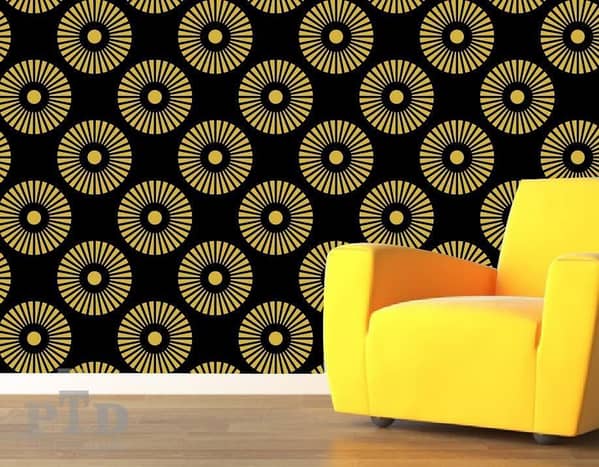 Imposing Damask Wall Stencil – 15x15 Inch Reusable Stencil Sheet by Aizal Collection