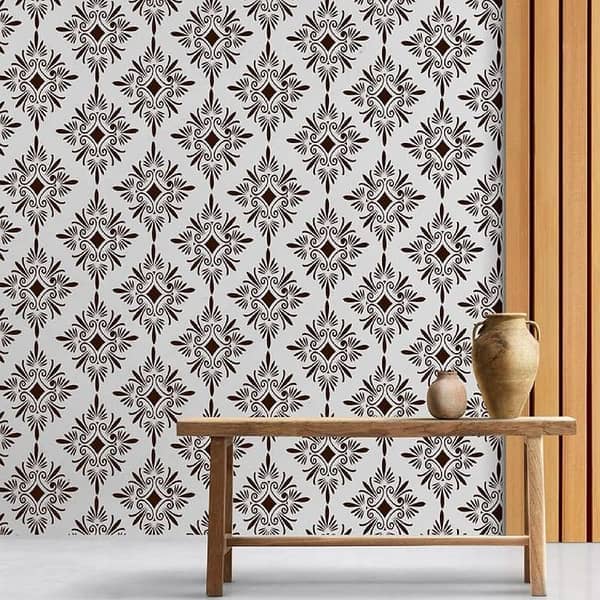 Rangoli Pattern Wall Stencil – 16x24 Inch Reusable Template for Wall Painting | Traditional Rangoli Design by Aizal Collection