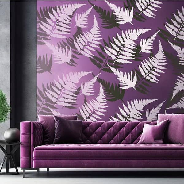 Fern Tree Leaf Stencil 6x6 inches | Custom Sizes Available | Stencil for Wall, Canvas, Airbrush, and Cake Decoration | aizal collection