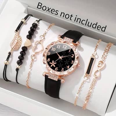 Chic Woman's watch with Elegant Fashion Accessories