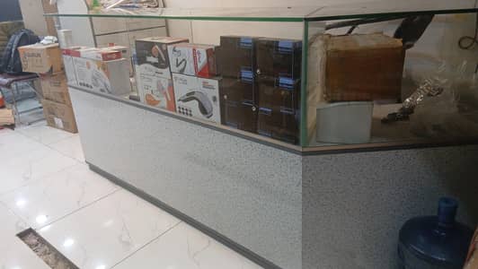 shop counter sell  (L) shape size 10ft x  3.6ft