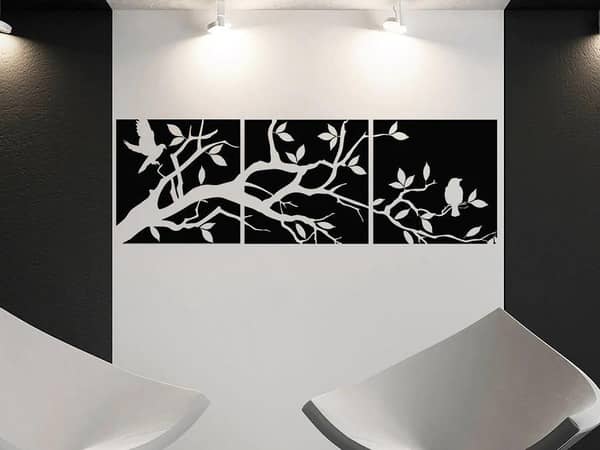 Set of Three Wisdom Interior Design Wall Panels