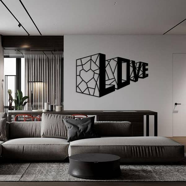 Romantic Love Wall Sticker Decal for Girls' Bedroom, Mural Vinyl Decoration