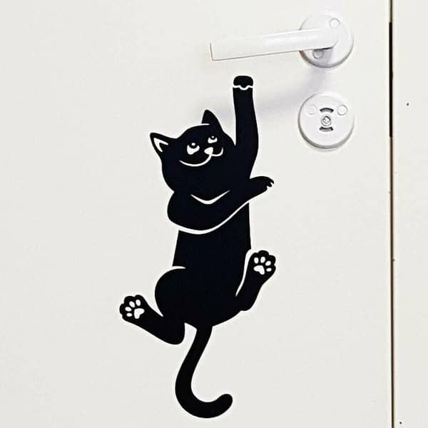 Cat Wall Sticker for Door Handle, Light Switch, and Socket