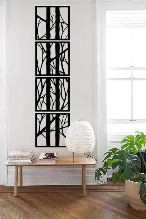 Leaves 3 Panels Fashion Wall Decor