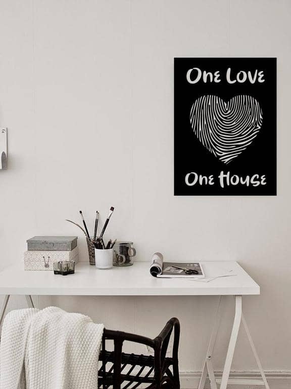 Bedroom Wall Decals: Infinity Love Word Art for Romantic Bedroom