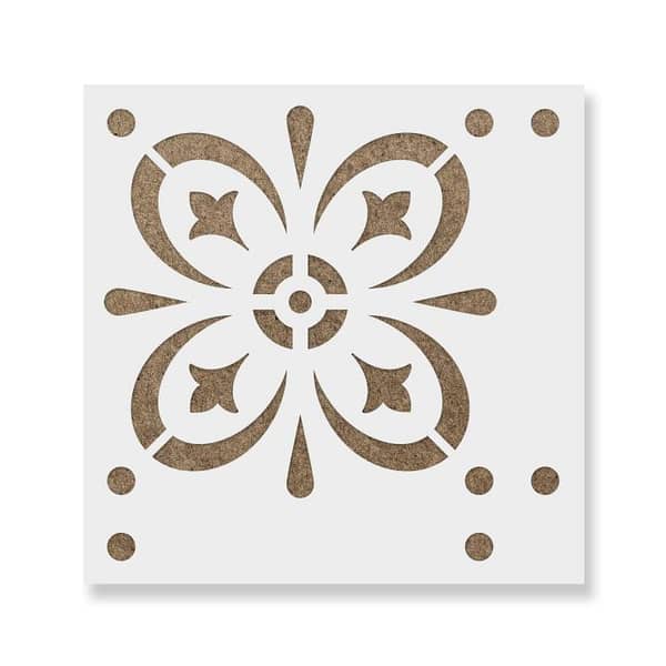 Starvos Tile Stencil –Large Reusable Stencil Sheet for Floor, Wall & Furniture Painting | Stencils for Painting on Wall, Canvas, Linoleum & DIY Décor