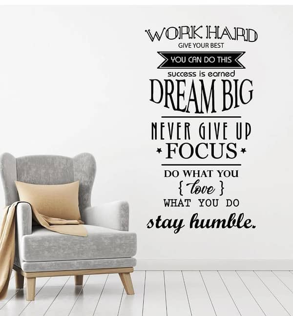 Vinyl Wall Decal: Motivation – Office Space Quote Wall Art