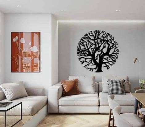 Round Tree Wall Sticker for Home Decor