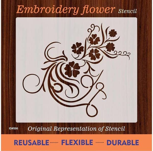 Calligraphy Reusable Stencil for Canvas and Wall Painting, ID #506
