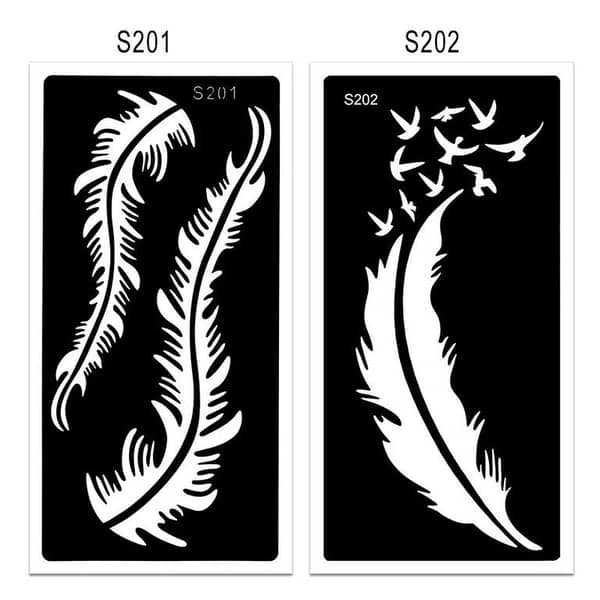 1 PC Mehndi Indian Style Tattoo Stencil for Hands — Temporary Body Art Template