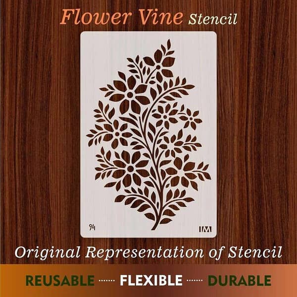 Calligraphy Reusable Stencil for Canvas and Walls, ID#94