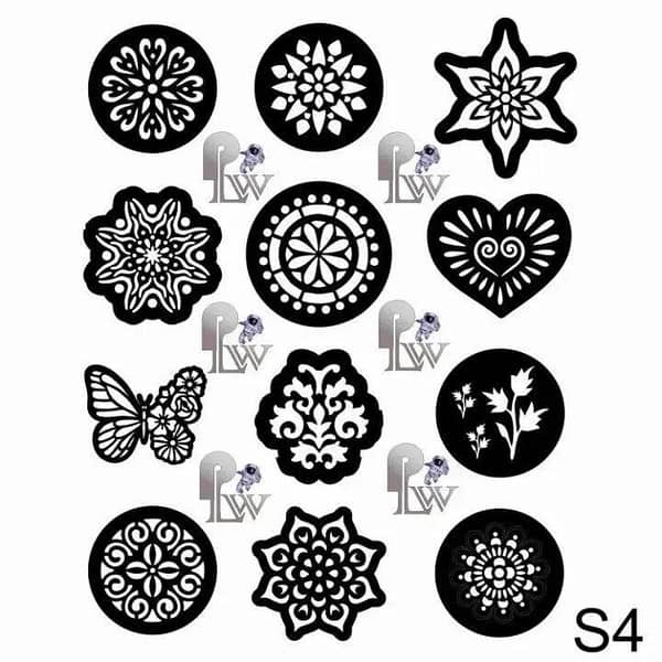 rubab collection Mehndi Stencils – 12 designs for women and girls