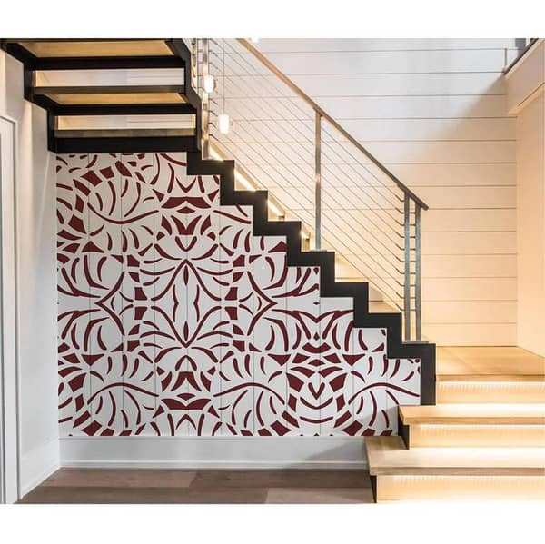 Abstract Pattern Reusable Stencil for Canvas and Wall Painting 385