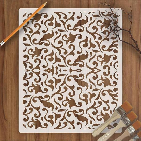 Calligraphy Reusable Stencil for Canvas and Wall Painting – ID#219