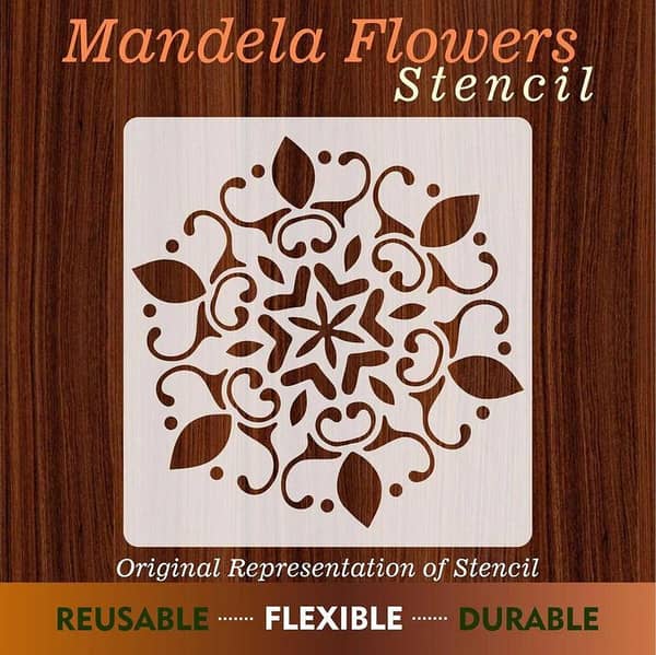 Calligraphy Reusable Stencil for Canvas and Wall Painting ID#10-1