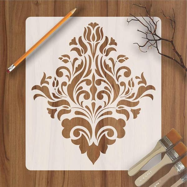 Calligraphy Reusable Stencil for Canvas and Walls | ID#233
