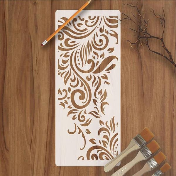 Calligraphy Reusable Stencil for Canvas and Wall Painting ID#225