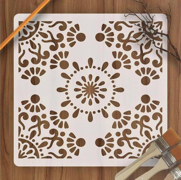 Calligraphy Reusable Stencil for Canvas and Wall Painting – ID#58