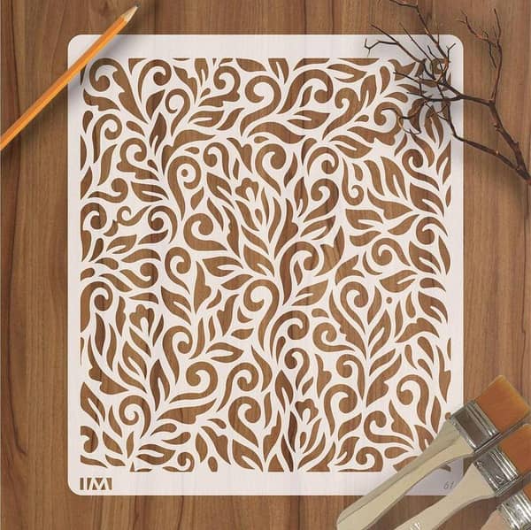 Calligraphy Reusable Stencil for Canvas and Walls – ID 61
