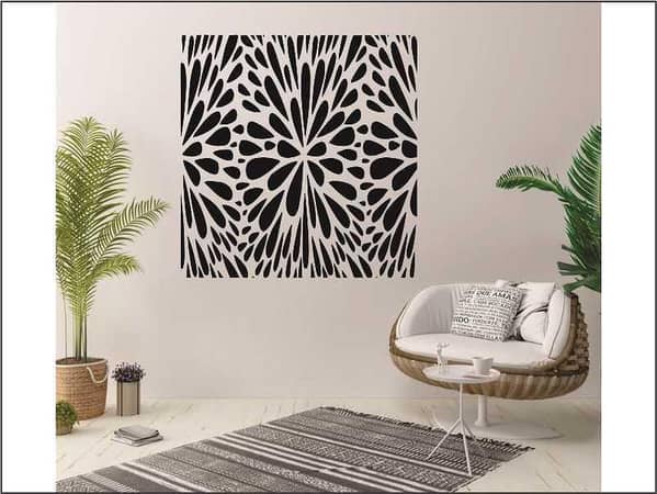 Calligraphy Reusable Stencil for Canvas and Wall Art — ID# 358