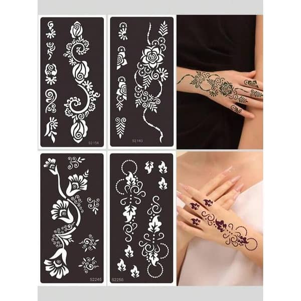 4sheets Floral Print Tattoo Stencil