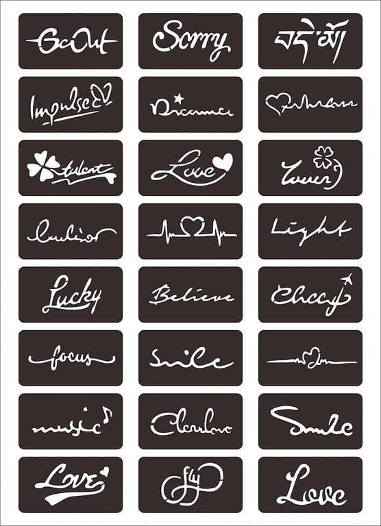 Font Type Tattoo -04