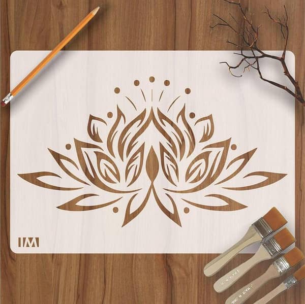 Calligraphy Reusable Stencil for Canvas and Wall Painting – ID 42